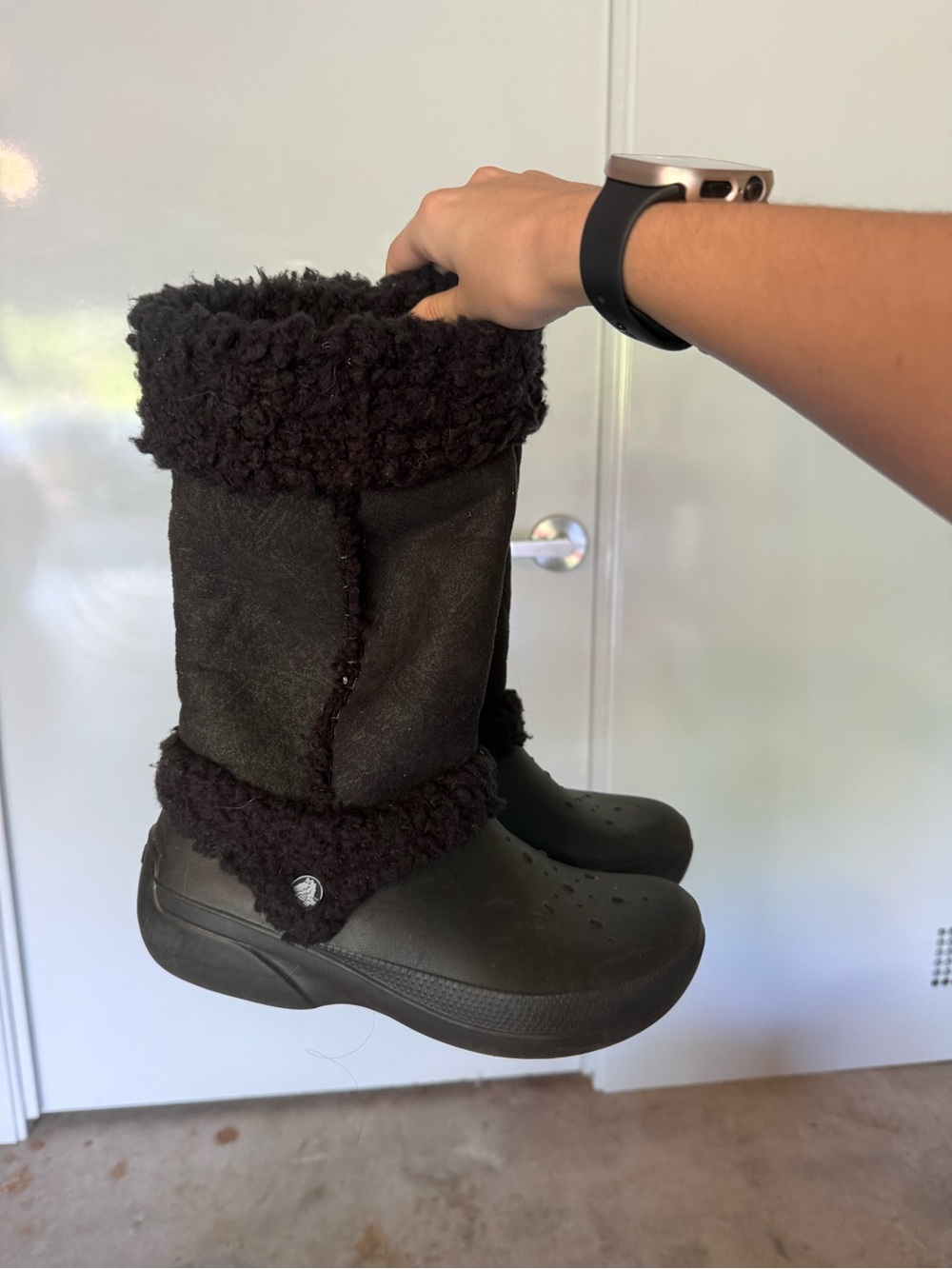 Crocs Black Boots Women’s - 9